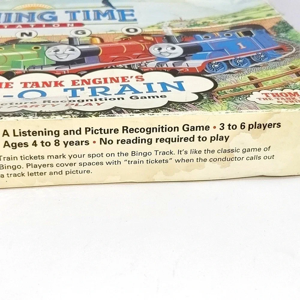 VTG 93 Thomas the Tank Engine Bingo Train Game Shining Time Station Harmony Toy